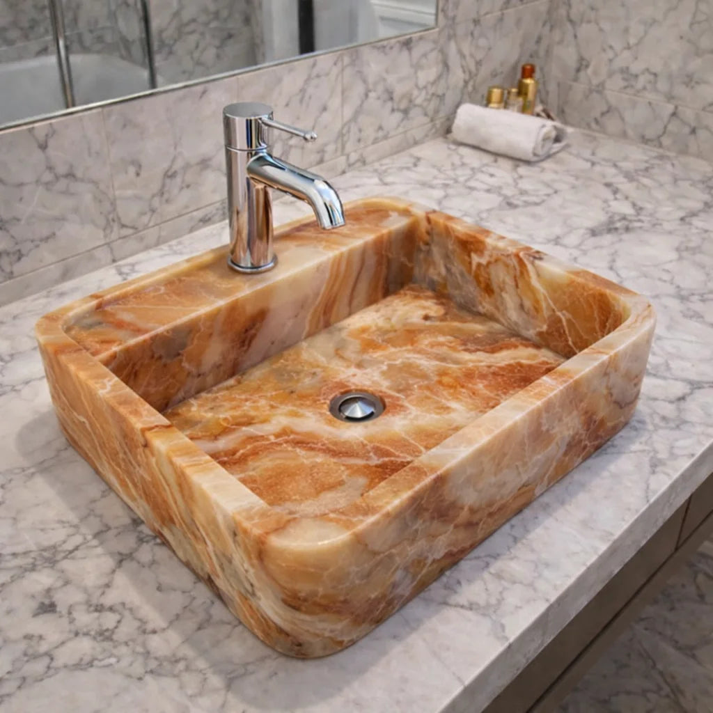 Violet Marble sink Bathroom