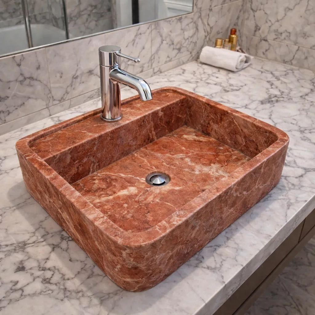Violet Marble sink Bathroom