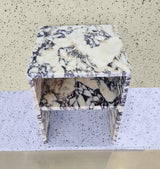 White Marble Side Table